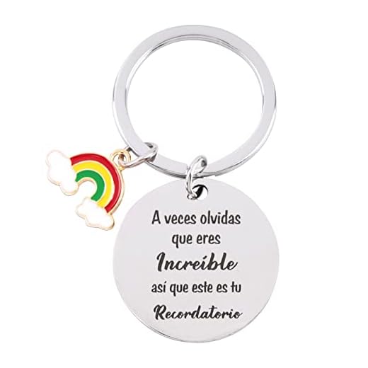 GEBETTER 1*Llavero Motivador + 1*Tarjeta Felicitación + 1*Sobre Marrón, Regalo Inspirador Motivación Familiar Colega Amigos Mujer Hombre Cumpleaños Graduación Jubilación (Eres Increíble)