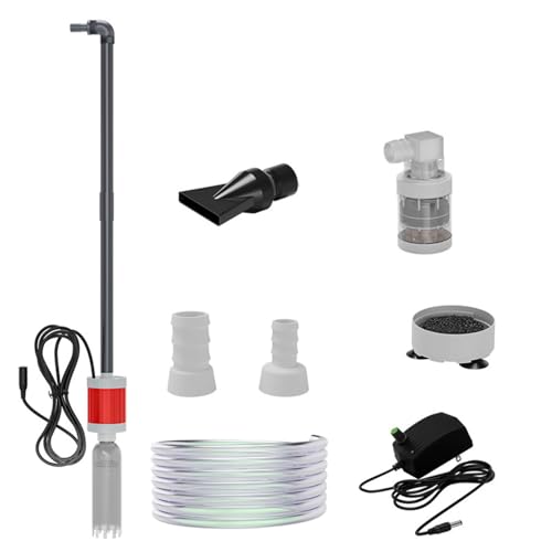 Oxxggkao Multifunktionales, verstellbares Aquarium Reinigungsset mit abnehmbarem Design für effizienten Wasserwechsel Multifunktionaler Aquarium Presstyp Abfallsauger