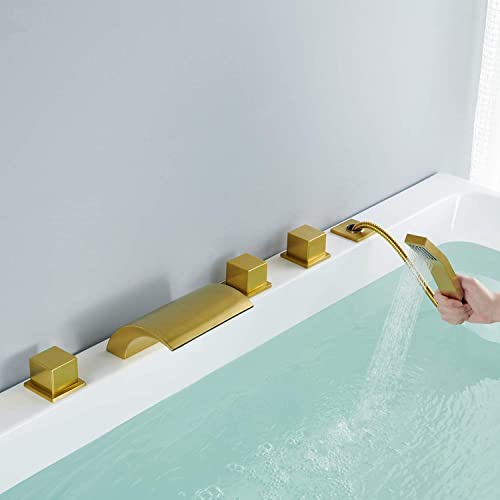 Robinet de baignoire moderne cascade en laiton pour salle de bain