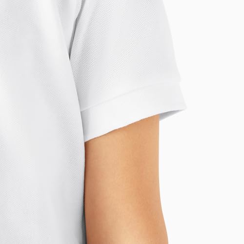 Dickies Big Boys' Short Sleeve Pique Polo Shirt, White, Medium (10/12) - image 8