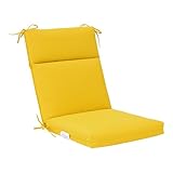 QILLOWAY Outdoor/Indoor High Back Chair Cushion,Sponge Foam Rocker Cushions, Water Resistant Seat Cushion for All Weather,1count,Yellow