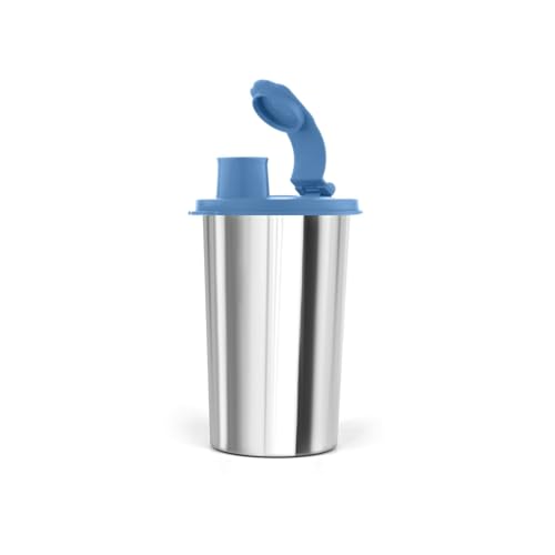 Image of SignoraWare Mini Stylish Stainless Steel Sipper | Airtight & Leakproof | Sleek & Compact Design | Ideal for Office, School, Gym & Outdoor Use | Travel-Friendly for Kids & Adults (300ml | EBlue)