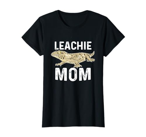 Leachie Gecko Mom New Caledonian Giant Gecko Graphic Lizard T-Shirt