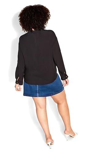 City Chic Women's Plus Size Island Denim Skirt4