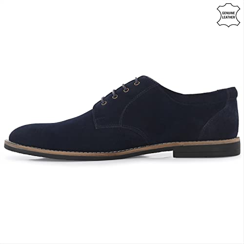 Image of Auserio Men's Suede Leather Derby Lace Up Formal Shoes | Anti Skid Sole & Waxed Laces| Antimicrobial & Heat-insulating| Memory Foam Padded Insole | Shoes for Office & Parties (SSE 013.014.015.016.017)