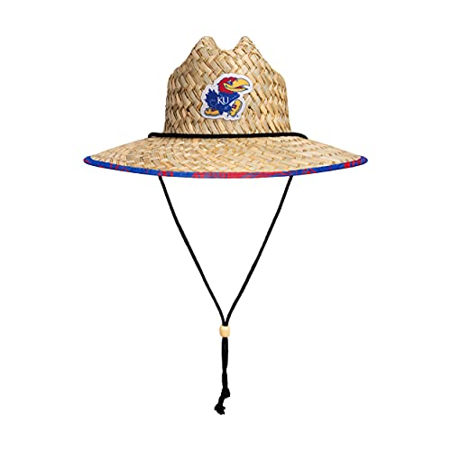 Image of FOCO Men's NCAA College Team Logo Floral Straw Sun Hat