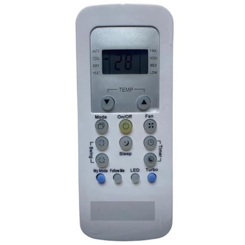 Image of Upix AC Remote No. 148 (No Backlight), Compatible /Replacement for Carrier AC Remote Control (Exactly Same Remote Will Only Work)