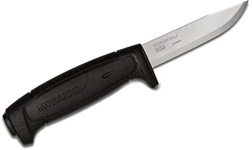 Faca utilitária Morakniv Craftline Basic 511 de lâmina fixa de aço de alto carbono e bainha combinad