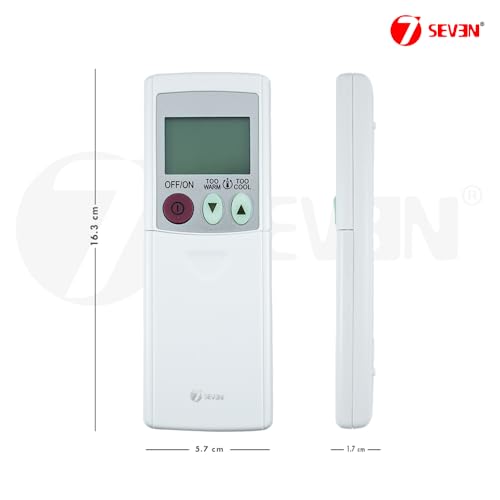 Image of 7SEVEN Compatible with Mitsubishi Electric AC Remote KD06ES Model 56A Suitable for Split, Cassette and Window Air Conditioner - Match Exisiting Remote Key by Key for Better Performance