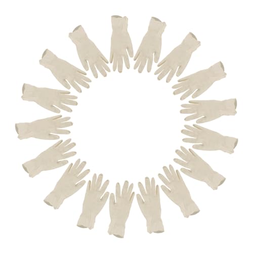 OSALADI 20pcs Children's Disposable Gloves Stretchy Glove Cooking Glove Cleaning Glove Kitchen Prep Glove Garden Glove Food Safe Glove Children Elastic Glove Gloves for Beige Emulsion