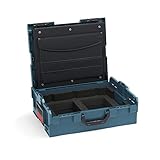 Certificación TÜV: todos los maletines de herramientas de la serie Sortimo L-BOXX se pueden transportar de forma fácil y segura en todos los equipos de vehículos Bosch Sortimo con certificación TÜV y la WorkMo