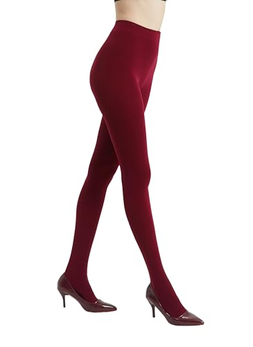 Image of 80D Semi Opaque Tights for Women Stretchable High Waist Womens Stockings Soft Pantyhose with 20+ Colors