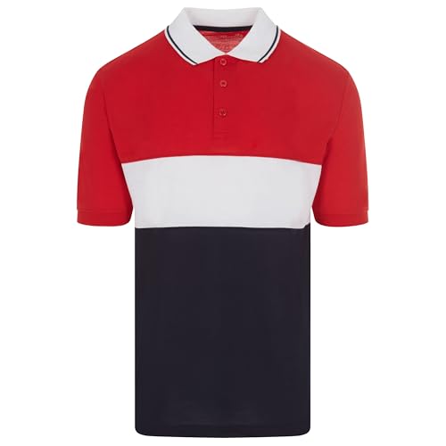 Camisetas polo para hombre de piqué, manga corta, paquete de 4 miniatura 3