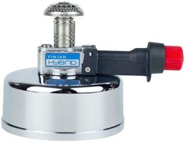 Portable Countertop Butane Burner by Finjan- Portable Butane Burner for Indoor Use. Ideal for Lab or Home- Syphon Coffee Making, Fondue Warmer, S’mores Maker