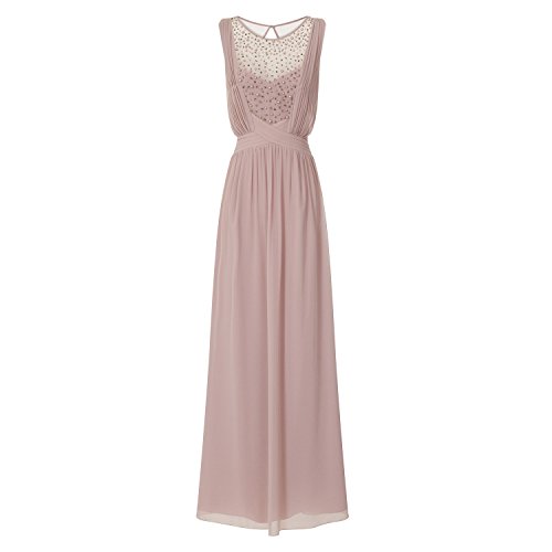 Little Mistress Abito lungo da donna con sprone e perle di visone, Visone, 46 IT