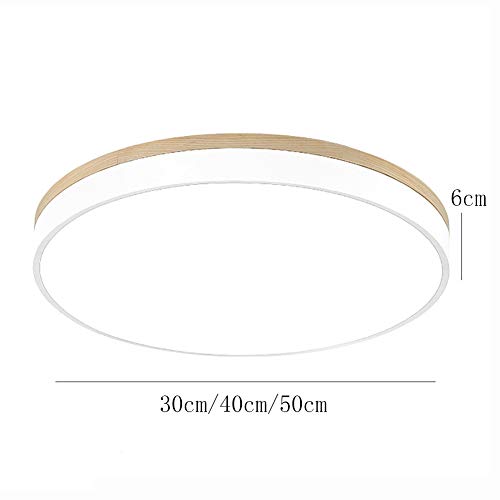 Plafonnier LED acrylique bois dimmable YangRy 40cm 36W