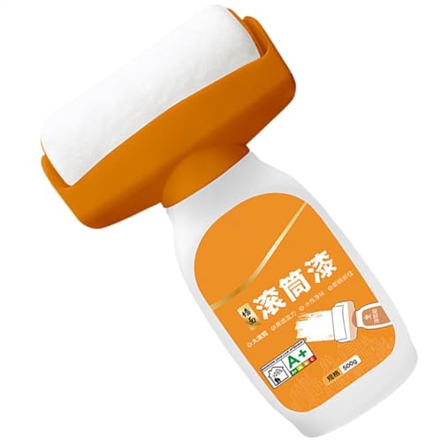 Brocha para rodillo de pintura – Látex blanco de alta opacidad – Multifuncional portátil para reparación de paredes de emulsión de agua para el hogar