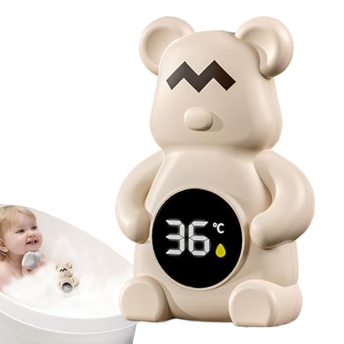 Monitor de temperatura de baño digital para bebés,Controlador de temperatura del agua - Juguete flotante en forma de oso para bañeras termales Natación Lago Piscina interior Spa al aire libre Casa