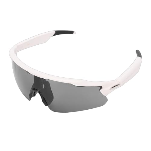 Lunettes de soleil de sport Bluetooth Goshyda blanches avec haut-parleurs HD