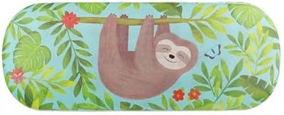 Sass & Belle Sloth Hard Shell Glasses Case, Blue