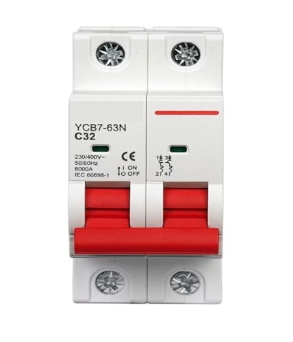 Disyuntor C 230V YCB7-63N para solucionar caídas de tensión y proteger motores de 16A