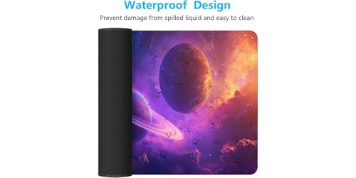 Mouse pad grand format 700x400x3 mm antidérapant pour PC et portable