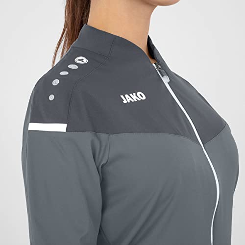 JAKO Damen Präsentationsjacke Champ 2.0, Steingrau/Anthra Light, 36 – Ansicht 6