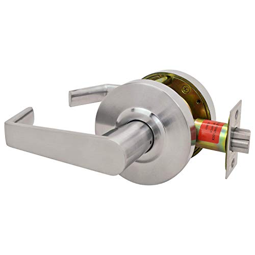 Nuk3Y Azure Grade 2 Commercial Duty Cylindrical Lever Lockeset, Ada, Ul Rated, Satin Chrome Us26D (Storeroom) #TOP1