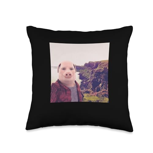 I Heart John Pork Funny Genz Meme Throw Pillow