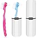 UBLNNFY 4PCS Denture Brush Set with a Carry Case Portable False Teeth Brush Teeth Cleaning Denture Cleaner (Candy Colorful)