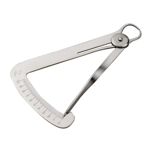 Calibro in acciaio inox, misuratore di spessore dei denti, calibro a corona triangolare per odontoiatri(misurazione del metallo)