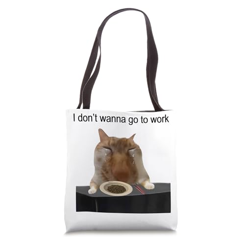 Y2K Crying Cat Meme Shirt Tote Bag