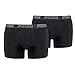 Produktbild PUMA 2 er Pack Boxer Boxershorts Men Herren Unterhose Pant Unterwäsche, Farbe:230 - Black/Black, Bekleidungsgröße:M