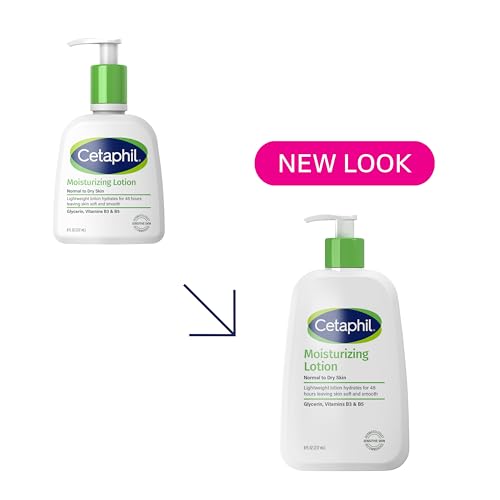 Cetaphil Moisturizing Face & Body Lotion, Sensitive Skin, 8oz, 3ct | Hydrating Lotion For Dry Sensitive Skin, Fragrance-Free, Dermatologist Recommended, Face And Body Use, Bulk Value 3-Pack - image 2