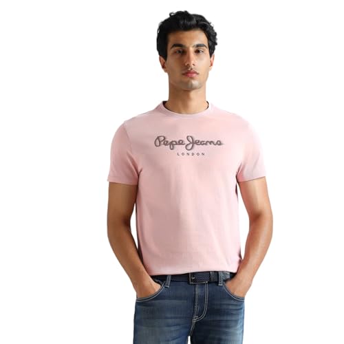 Image of Pepe Jeans Men T-Shirt|Cotton|Slim Fit