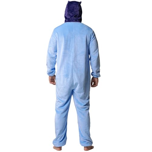 BlueY Onesie Herren, Bandit Erwachsene Onesie, Schlafanzug Herren, Blau XL