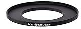 ICE 49mm to 77mm Step Up Ring Filter/Lens Adapter 49 Male 77 Female Stepping