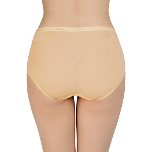 Image of Amante Solid Cotton Full Brief Panty Pack(Pack of 3)