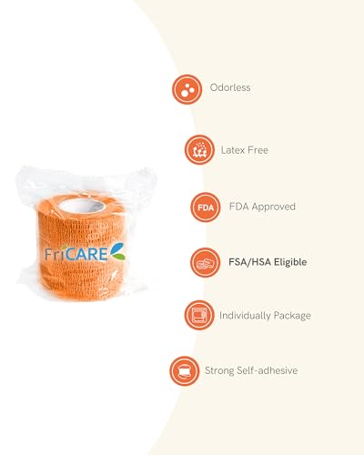 Image of FriCARE Self Adhesive Bandage Wrap, Medical Tape in First Aid Kit