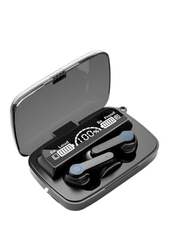 Image of M19 TWS Earbuds with LED Battery Display & Built-in Torch | 30H Playtime, Fast Charging, Bluetooth 5.1, ENC, Deep Bass, IPX7 Waterproof