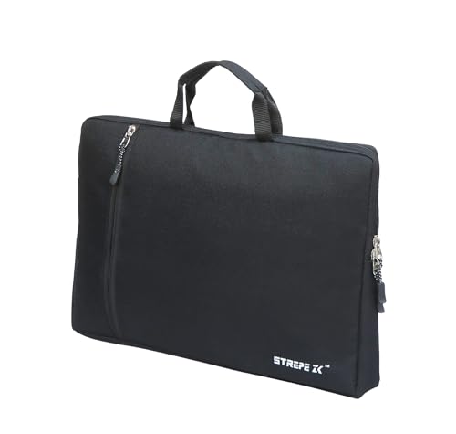 Image of 16 inch Laptop Case with Charger Pouch | 2 Components, Sleeve with Handle | for All Type of Notebooks up to 16 inches Lenovo, HP, Dell, Mac Book Pro, Mi, Asus | Laptop Cover Bag, Black
