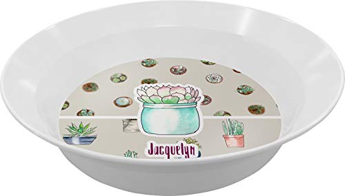 Personalized Cactus Melamine Bowl - 12 oz
