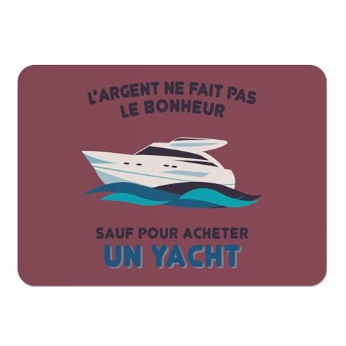 Set de table liège rouge grand format napperon souple lavable yacht lot de 4 - 2