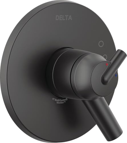 Delta Faucet Trinsic 17 Series Dual-Function Shower Handle Valve Trim Kit, Matte Black T17059-BL (Valve Not Included)