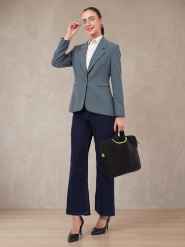 Image of SaintX Women's Premium Formal Blazer | Fully Lined | Regular Fit | 4-Way Stretchable Ultra-Light Fabric | Fashion-Forward | Office /Meetings (WB01)