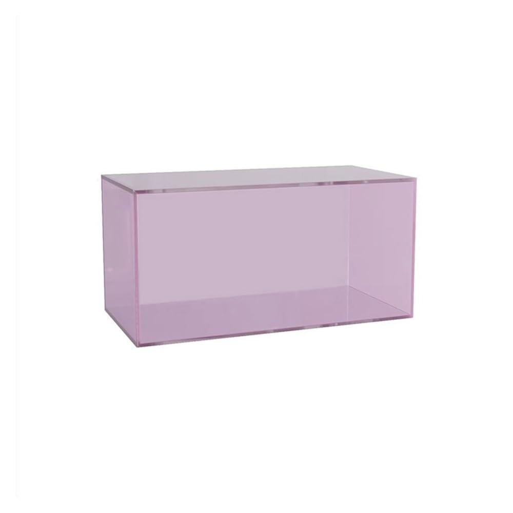 CHENGAIJIAN Cd Rack Record Storage Stand Holder Acrylic CD Display Rack Book Shelf Magazine(Pink)