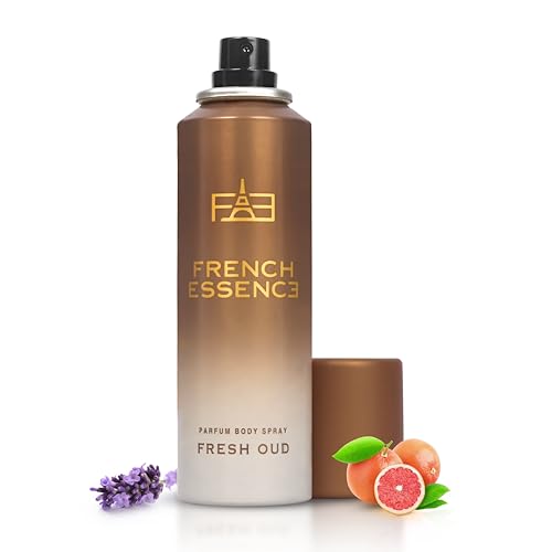 Image of FRENCH ESSENCE Luxury Fresh Oud No Gas Deo Body Spray With Long Lasting Fragrance Deodorant Spray - For Men & Women (120 ml)