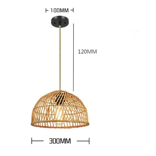 Lámpara de bambú para iluminar la mesa de comedor o isla de cocina 8