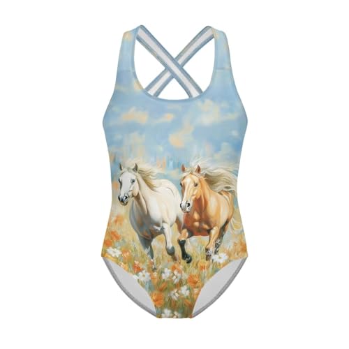 Image of Girls One Piece Swimsuits Size 5-14 Kawaii Gymnastics Leotard for Beach Vacations