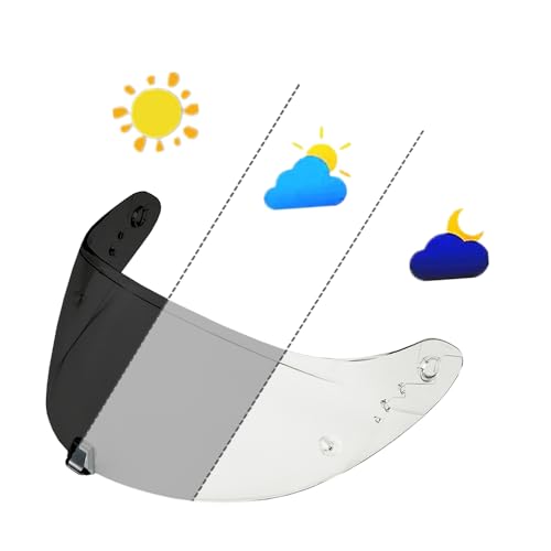 ANSUNDA R1 Air Helmet Visor Replacement,Tinted Motorcycle Helmet Face shield Windshield lens for ST1400 T520 R1 Air (Photochromic Clear)